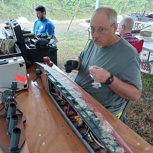 HMS Tiger on the bench