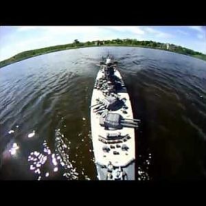 Yamato with Bow Go Pro camera
